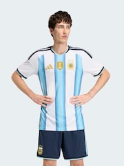 adidas White Argentina Home Authentic Jersey - Image 3 of 10