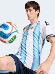 adidas White Argentina Home Authentic Jersey - Image 6 of 10