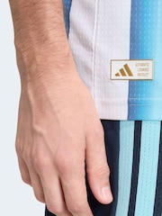 adidas White Argentina Home Authentic Jersey - Image 7 of 10