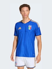 adidas Blue Italy 26 Home Authentic Jersey - Image 1 of 7
