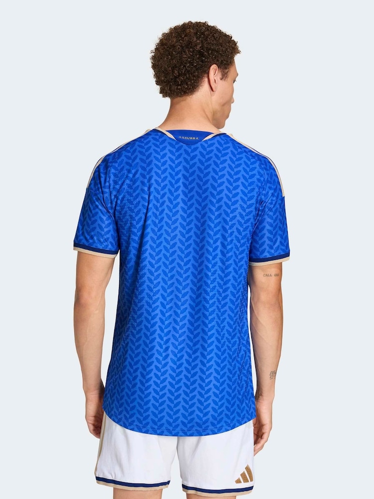 adidas Blue Italy 26 Home Authentic Jersey - Image 2 of 7 adidas Blue Italy 26 Home Authentic Jersey - Image 2 of 7