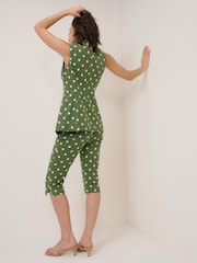 Nobodys Child Green Spot Capri Trousers - Image 2 of 5