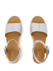 TOMS Silver Diana Wedges - Image 4 of 5