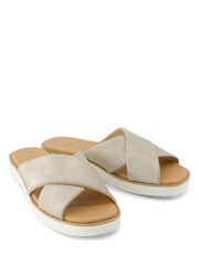 TOMS Cream Mae Crossover Sandals - Image 1 of 2