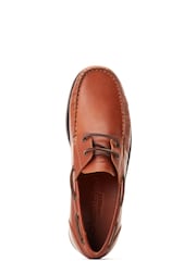Base London Brown Stern Boat Shoes - Image 4 of 5