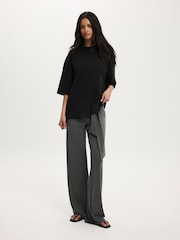 Cotton On Black The Oversized Crew T-Shirt - Image 4 of 5