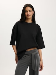 Cotton On Black The Oversized Crew T-Shirt - Image 5 of 5