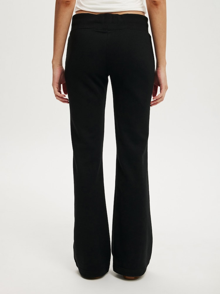 Cotton On Black Low Rise Bootleg Sweat Joggers - Image 2 of 4