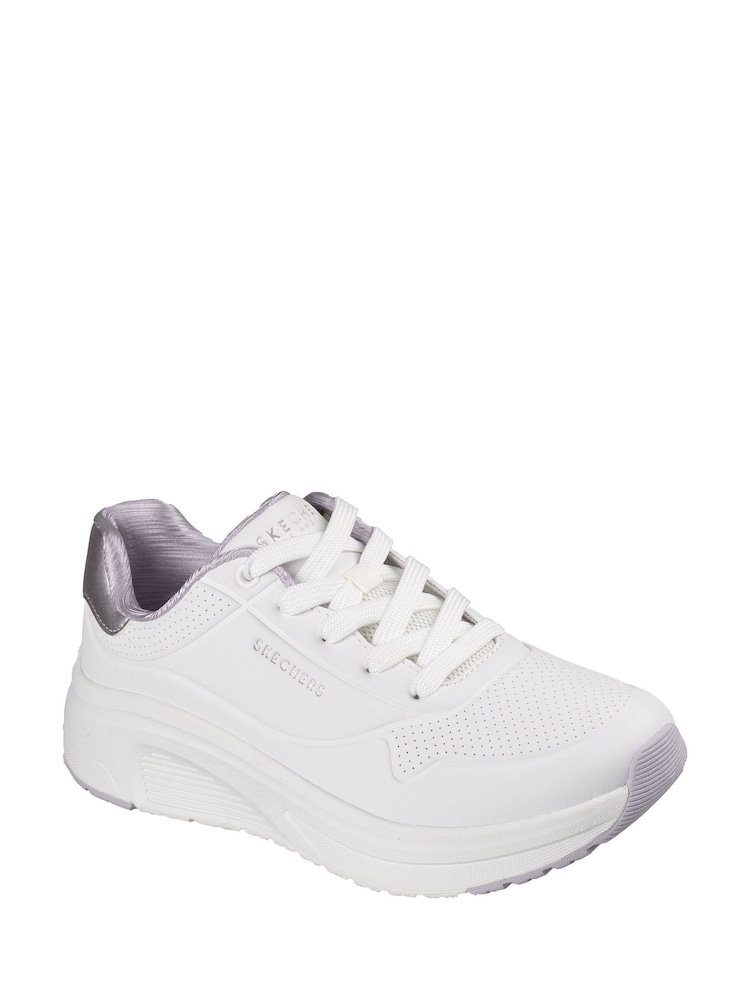 Skechers White Uno Lite 2 Trainers - Image 2 of 2