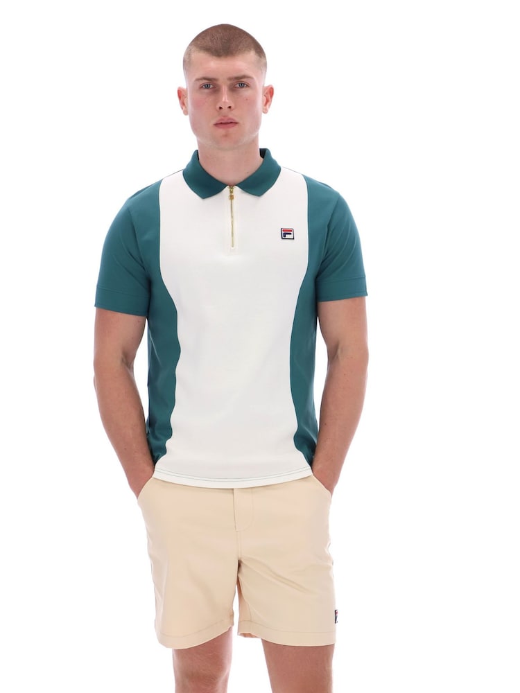 Πόλο μπλουζάκι Fila Pierrocut And Sew με φερμουάρ - Εικόνα 2 του 6