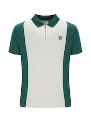 Πόλο μπλουζάκι Fila Pierrocut And Sew με φερμουάρ - Εικόνα 5 του 6