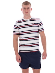 Fila Cream Cesareyarn Dye Stripe T-Shirt - Image 1 of 6