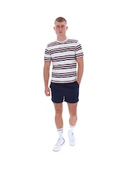 Fila Cream Cesareyarn Dye Stripe T-Shirt - Image 2 of 6