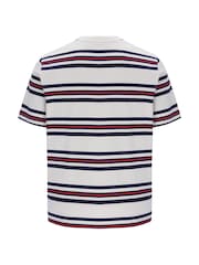 Fila Cream Cesareyarn Dye Stripe T-Shirt - Image 6 of 6