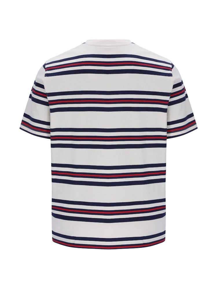 Fila Cream Cesareyarn Dye Stripe T-Shirt - Image 6 of 6
