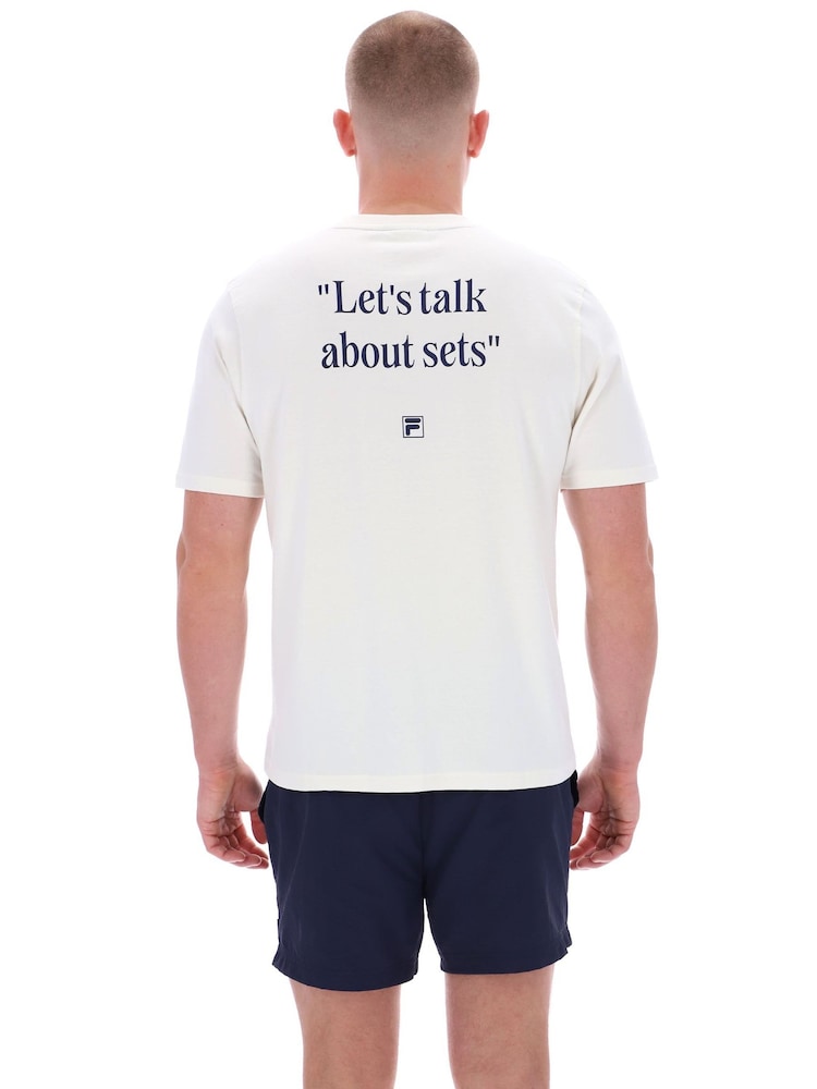 Fila Cream Osvaldographic T-Shirt - Image 2 of 6
