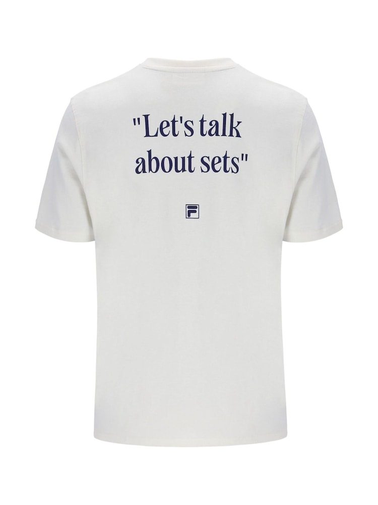 Fila Cream Osvaldographic T-Shirt - Image 6 of 6