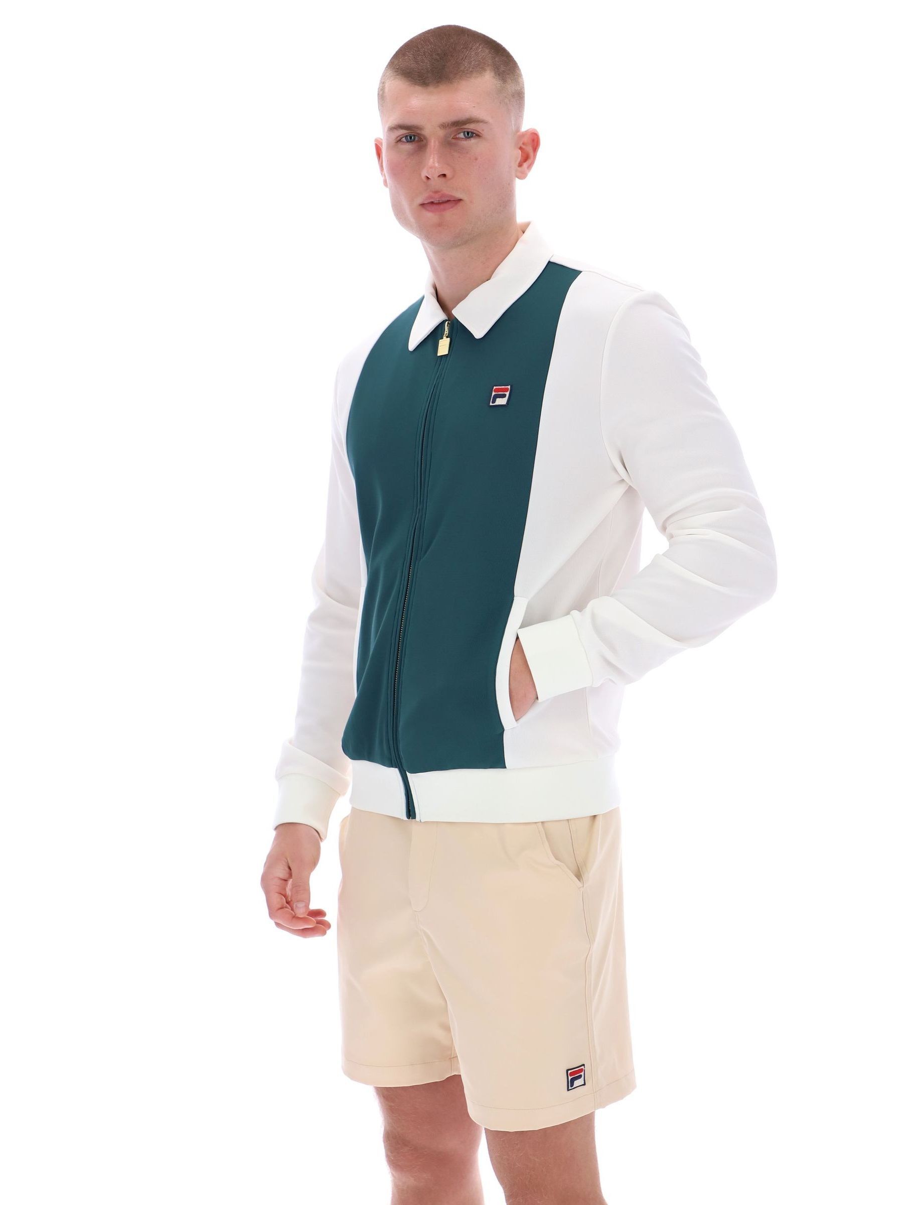 Buy Fila Cream Thames Cut And Sew Track Jacket from the Next UK online shop