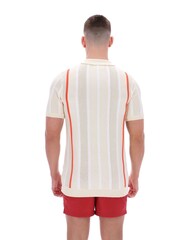Fila Giorgiocrochet Patchwork Knitted Polo Shirt With Zip Neck - Imagen 4 de 6
