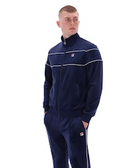 Fila Vittorio Velour Truck Top Jacket With Piping - Image 3 of 6