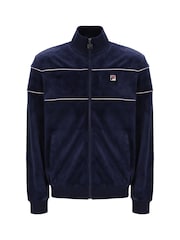 Fila Vittorio Velour Truck Top Jacket With Piping - Image 5 of 6