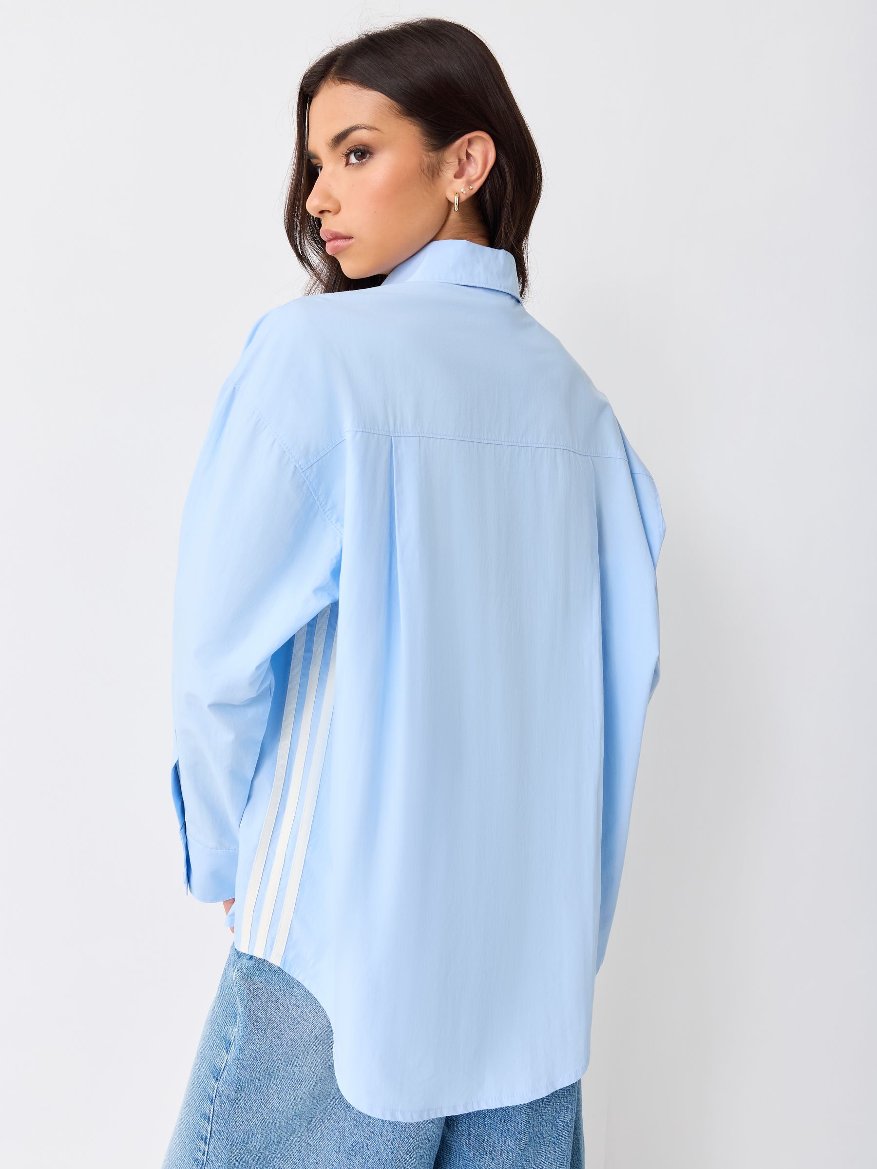 Buy adidas Originals Light Blue 3 Stripe Shirt from Next USA