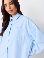 Світло-блакитний - adidas Originals 3 Stripe Shirt - Image 4 of 5