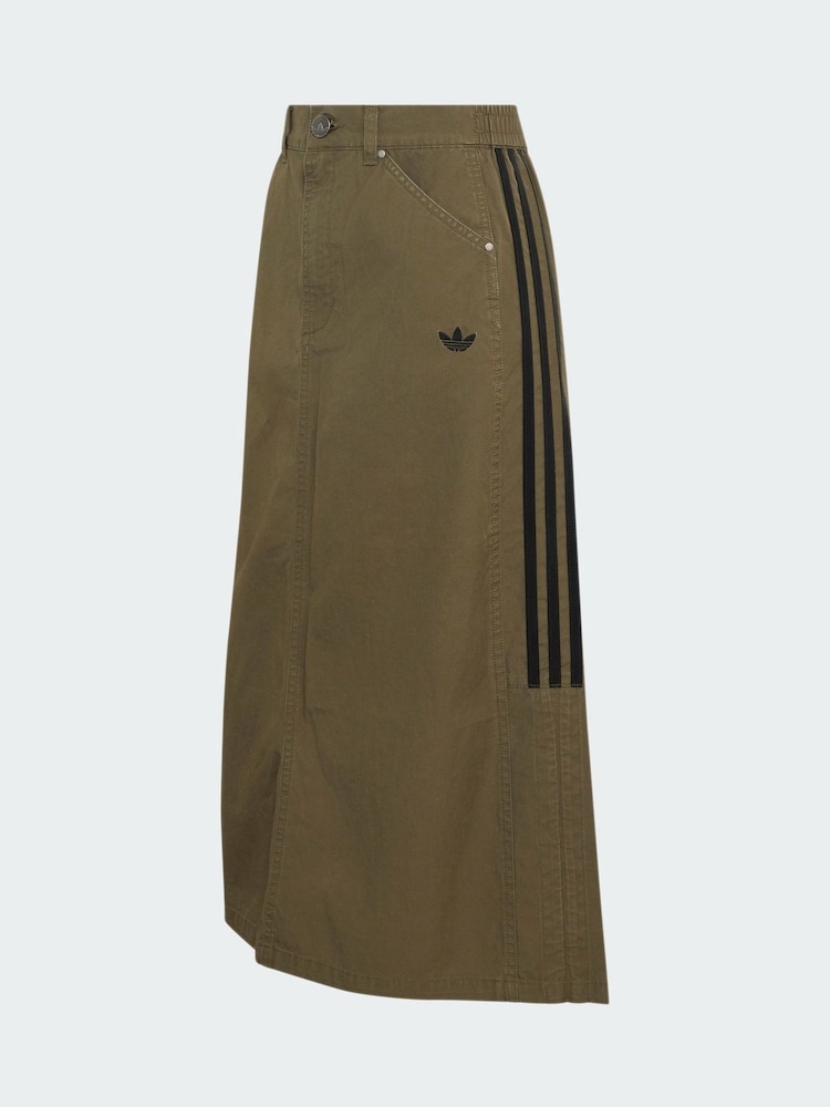 adidas Originals Olive Green Utility Midi Skirt - Image 5 of 5 adidas Originals Olive Green Utility Midi Skirt - Image 5 of 5