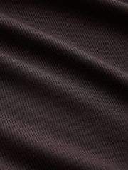 Chocolate Brown Thermal Base Layer Lace Trim Vest - Image 6 of 7