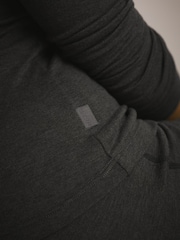 Charcoal Grey Turtle Neck Thermal Base Layer Long Sleeve Top - Image 4 of 7