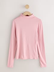 Pink Turtle Neck Thermal Base Layer Long Sleeve Top - Image 5 of 7