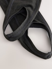 Uhlově černá - Zateplené Base Layer Legíny se třmeny - Obrázek 7 z 8
