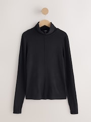 Black N. Premium Thermal Base Layer with Cashmere Roll Neck Top - Image 6 of 8