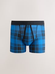 Red/Yellow/Green Check A-Front Cotton Rich Boxers 5 Pack - Image 6 of 9