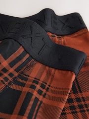 Red/Yellow/Green Check A-Front Cotton Rich Boxers 5 Pack - Image 9 of 9