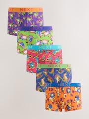 Bright Animals 5 Pack Hipster Cotton Rich Boxers - Image 1 of 9