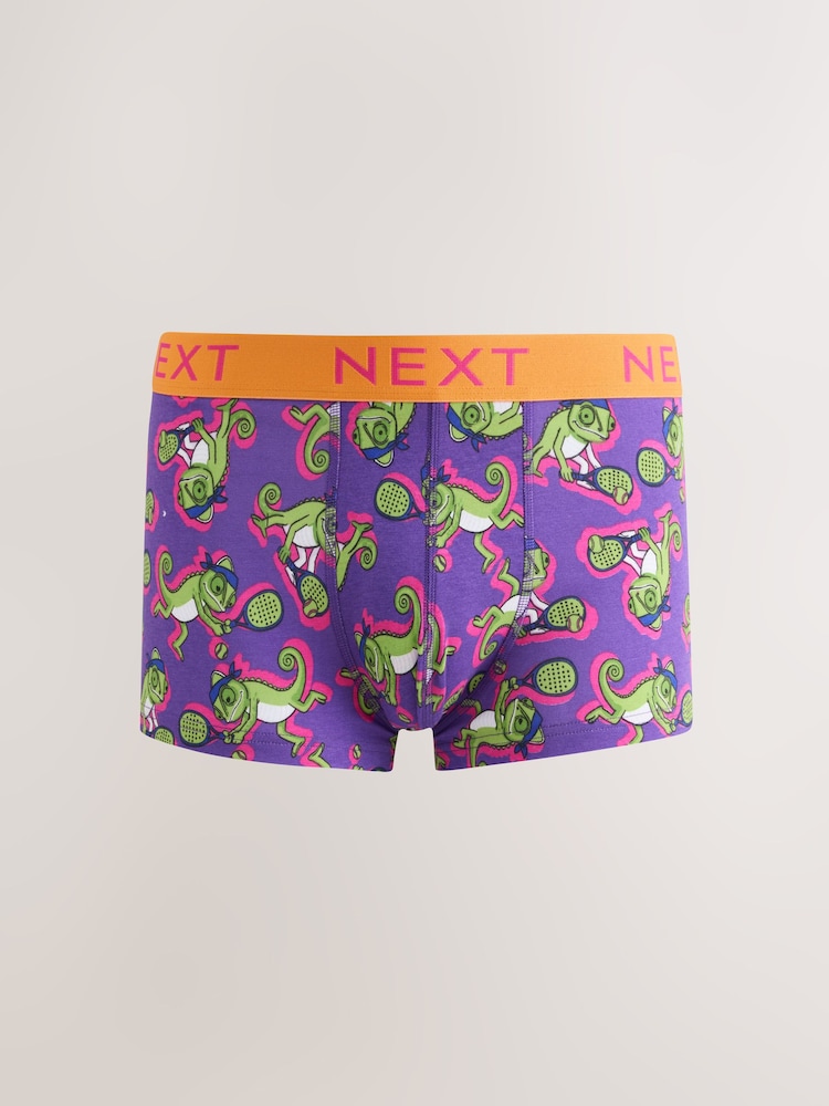 Bright Animals 5 Pack Hipster Cotton Rich Boxers - Image 2 of 9