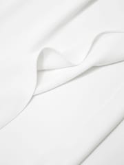 Reiss White Deena Petite Side-Split Wide-Leg Trousers - Image 7 of 8