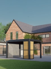 CELTIC LEISURE Anthracite Grey Saturn Aluminium Frame, accessories & assembly service Pergola - Image 1 of 6