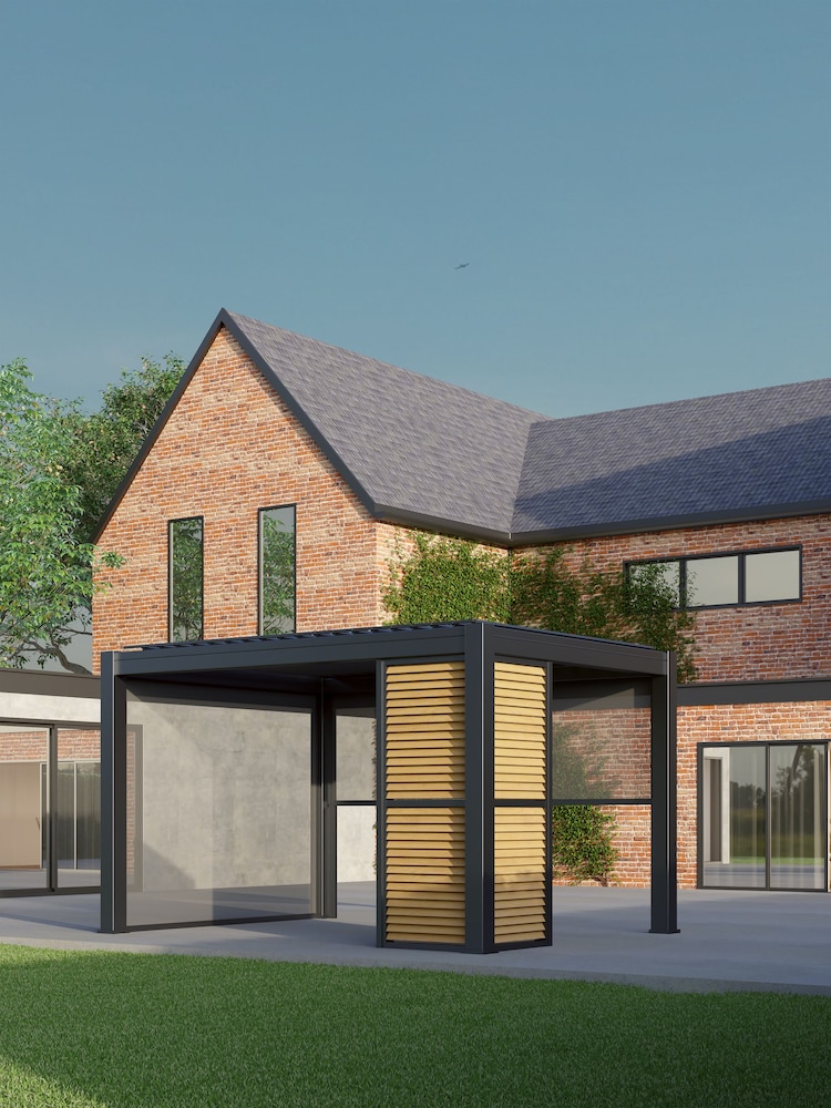 CELTIC LEISURE Anthracite Grey Saturn Aluminium Frame, accessories & assembly service Pergola - Image 1 of 6