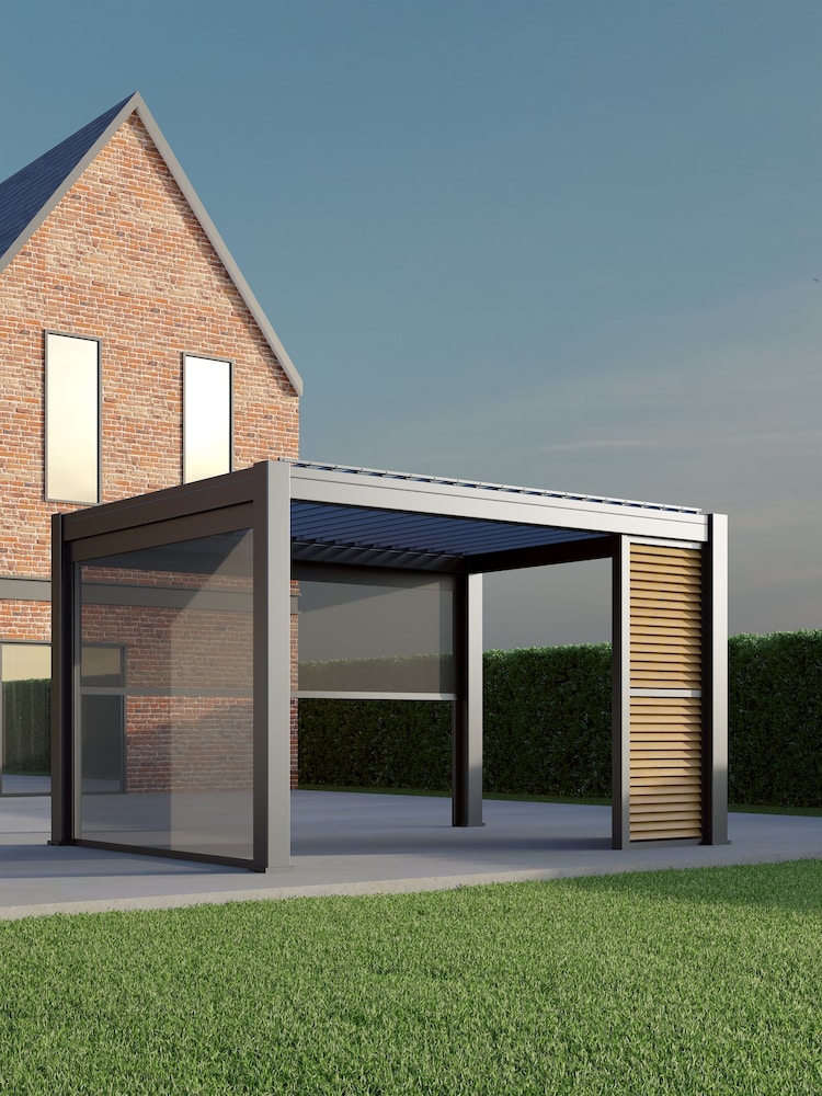 CELTIC LEISURE Anthracite Grey Saturn Aluminium Frame, accessories & assembly service Pergola - Image 2 of 6