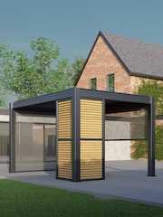 CELTIC LEISURE Anthracite Grey Saturn Aluminium Frame, accessories & assembly service Pergola - Image 3 of 6