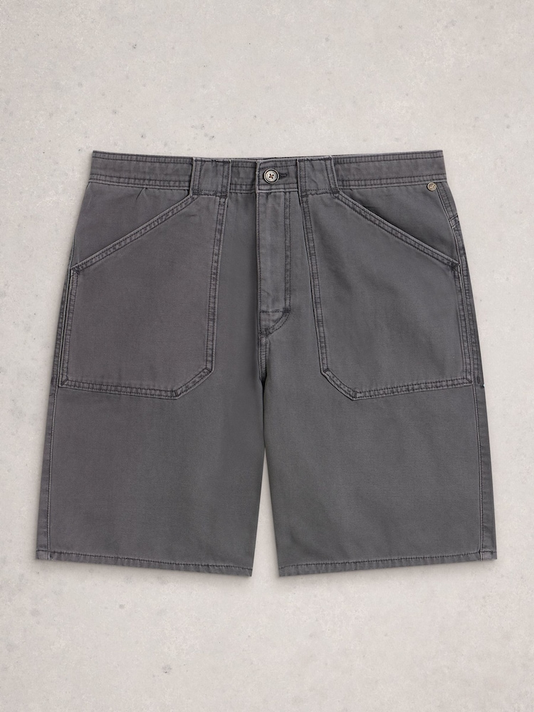 White Stuff Black Crantock Utility Shorts - Image 1 of 2