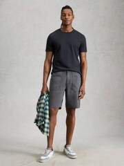 White Stuff Black Crantock Utility Shorts - Image 3 of 6