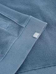 White Stuff Blue Sidmouth Half-Zip Sweat Top - Image 6 of 6