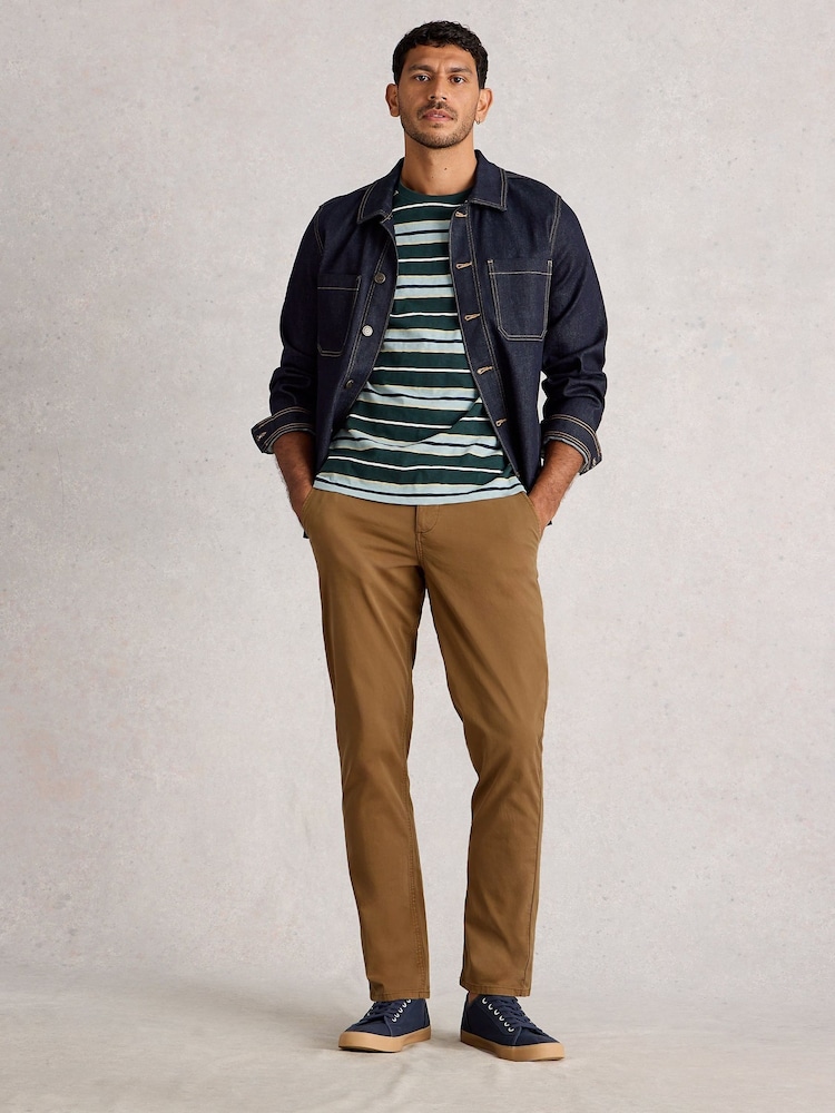White Stuff Brown Sutton Slim Chino Trousers - Image 1 of 6 White Stuff Brown Sutton Slim Chino Trousers - Image 1 of 6