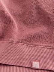 White Stuff Pink Sidmouth Crew Neck Sweat Top - Image 7 of 7