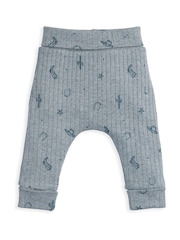 Mamas & Papas Blue Wild West Sweat Top & Leggings Set - Image 4 of 4