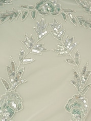 Adrianna Papell Green Studio Beaded Flutter Blouson Dress - Image 6 of 6