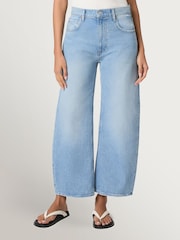 Paige Blue Paige Arellia Ankle 27" Barrell Leg Fauve Jeans - Image 1 of 4